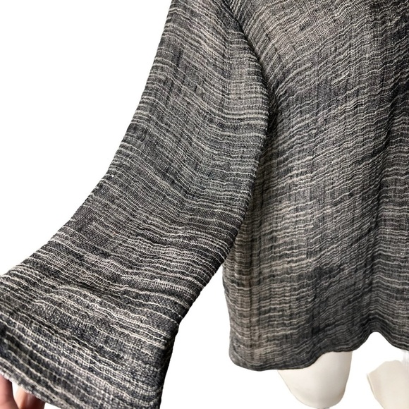 EILEEN FISHER Organic Linen Silk Kimono Open Front Cardigan Jacket Size Small - Picture 11 of 16